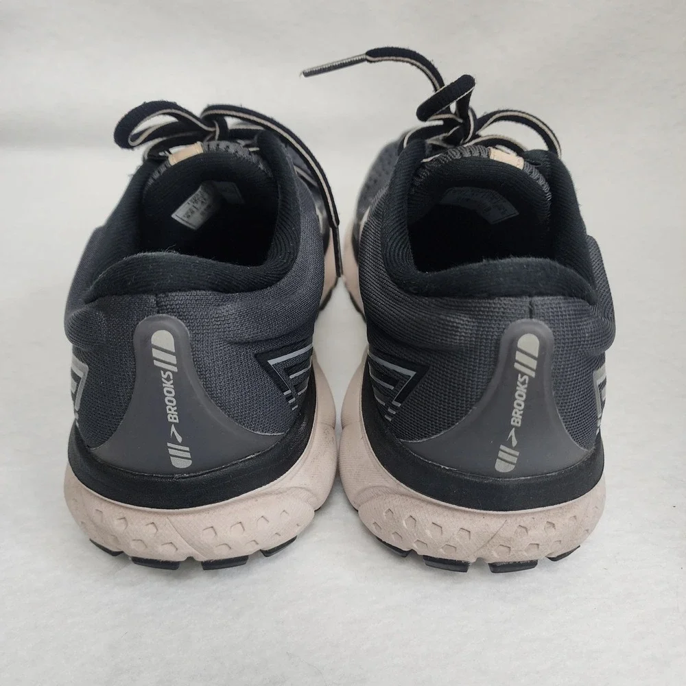 Brooks Ghost 13 1203381B062 Womens US 9.5 Running Shoes Black Gray Sneakers